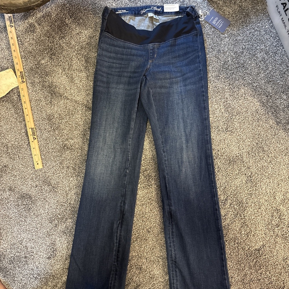 Universal Thread Maternity Bootcut Jeans Dark Wash Size 10/30R NWT